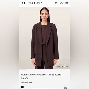 All Saints Deep Purple Jacket
